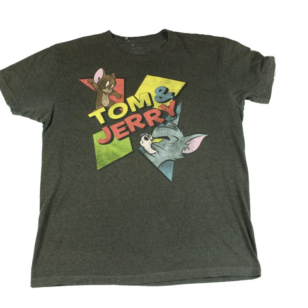 Vintage Tom & Jerry Short Sleeve Shirt Size L